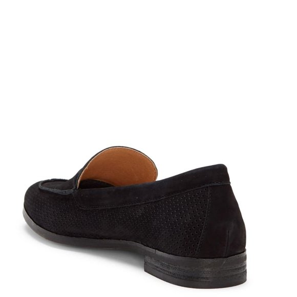 SOLD Corso Como Size 6 Black Suede Penny Loafer Flats - Picture 3 of 8